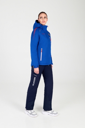 W03332G-FF202 Костюм утепленный женский (голубой/синий)