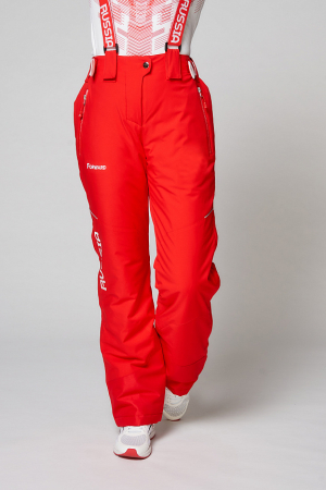 W03331G-FF222 Костюм утепленный женский (белый/красный)