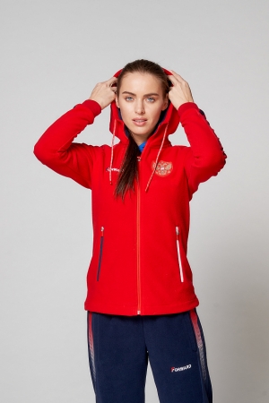 Костюм флисовый женский (красный/синий) W06331G-FF202 