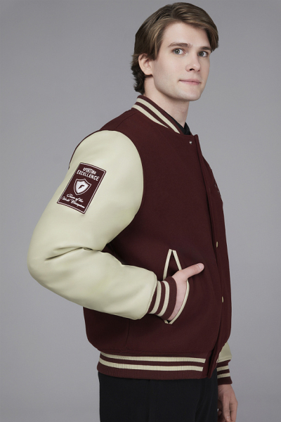 M08231SF-CC242 Бомбер (бордовый/бордовый)