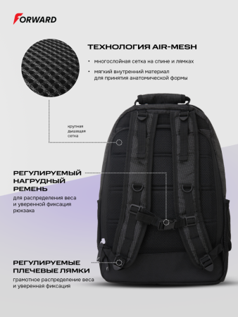 U19420G-BB242 Рюкзак (черный/черный)