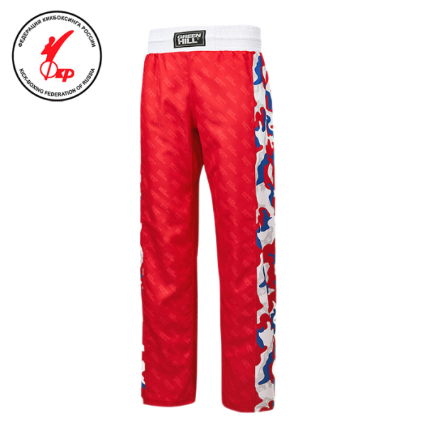 Брюки кикбоксинг детские красные Green Hill KBT-2089k