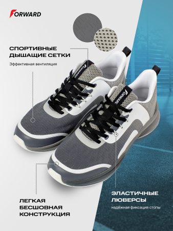 M22134T-BW242 Кроссовки беговые (черный/белый)