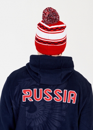 U20430G-RW212 Шапка трикотажная (красный/белый)