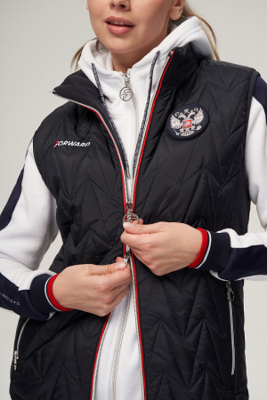 W11321G-FF232 Жилет утепленный женский (синий/синий)