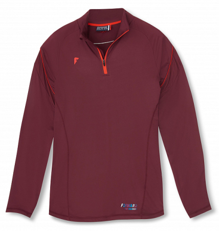 M14220T-VV241 Футболка тренировочная с длинным рукавом мужская (бордовый/бордовый)