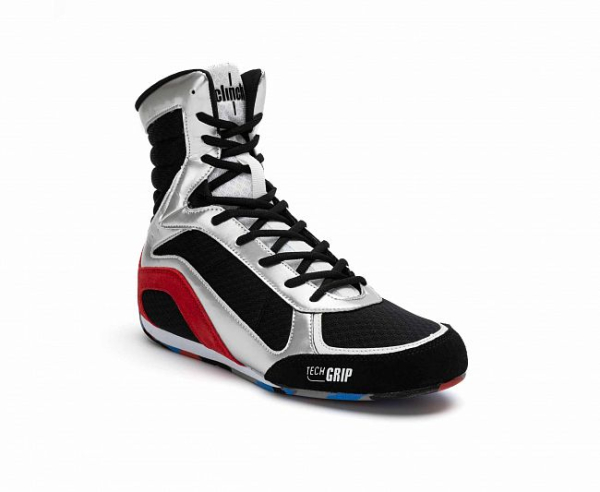 Боксерки Clinch Olimp Limited Edition 2.0 чёрно-серебристо-сине-красные C416