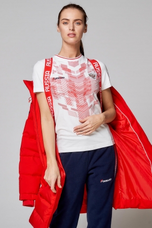 Куртка пуховая женская (красный) W08131G-FF202