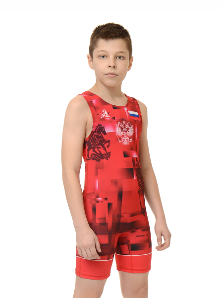Трико борцовское детское красное SKAT 9247