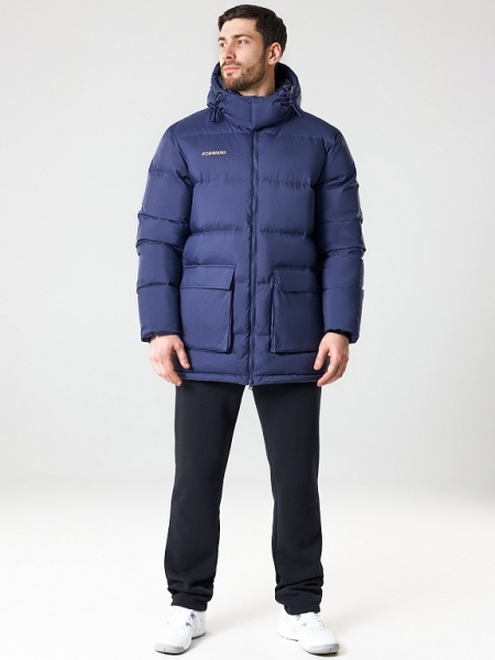 M08130G-NN232 Куртка пуховая утепленная мужская (синий/синий)