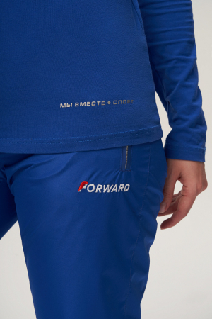 W14150G-FF232R Футболка трикотажная (с длинным рукавом женская) (голубой/голубой)