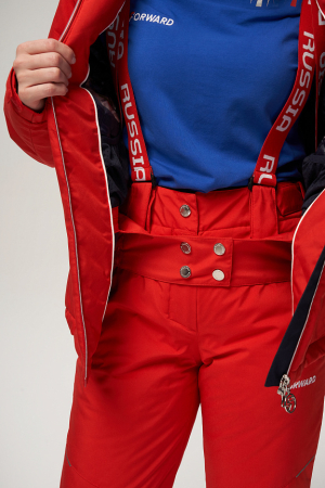 W03330G-FF232 Костюм утепленный женский (красный/красный)