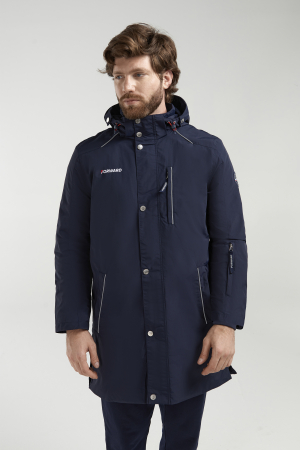 M09110G-NN222 Куртка на флисовой подкладке мужская (синий)