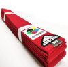 Пояс для карате красный Adidas Elite WKF Approved (лицензионный)
