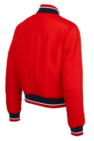 W09250SF-RA181 Бомбер женский (красный/голубой)