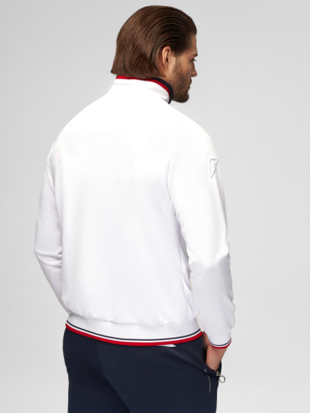 M05320P-FF232 Костюм спортивный мужской (белый/синий)