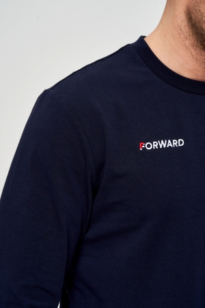 M14110G-NN231 Футболка длинный рукав мужская (синий/синий)