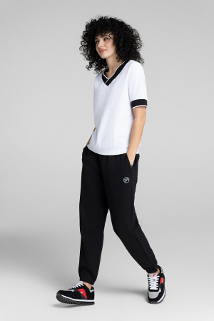 W04210SF-BB241 Брюки тренировочные женский (черный/черный)