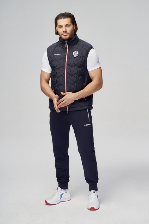 M11320G-FF232 Жилет утепленный мужской (синий/синий)