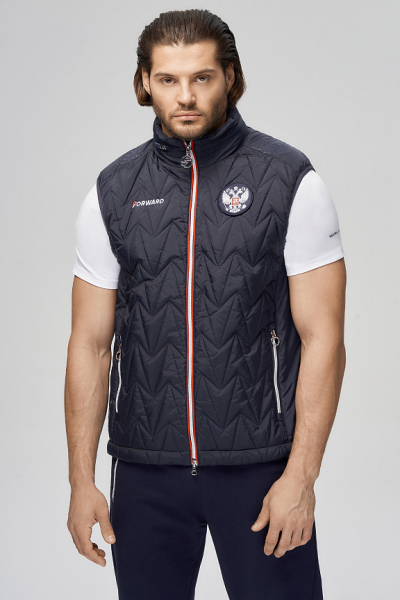 M11320G-FF242R Жилет утепленный мужской (синий/синий)