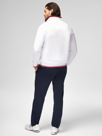 M05320P-FF232R Костюм спортивный мужской (белый/синий)