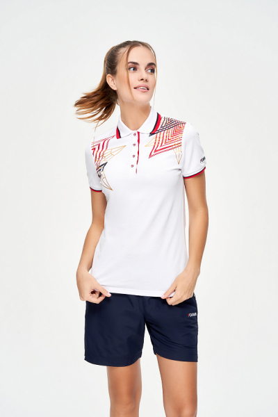 W13210G-WW231 Рубашка поло женская (белый/белый)