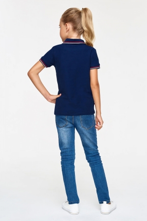 Рубашка Поло детская 65C-RR-1785 (темно-синий)