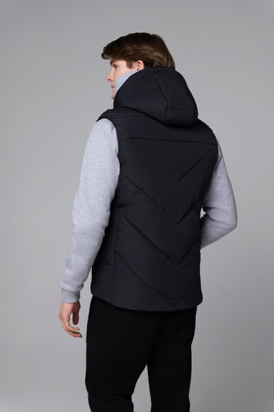 M11210G-BB242 Жилет утепленный мужской (черный/черный)