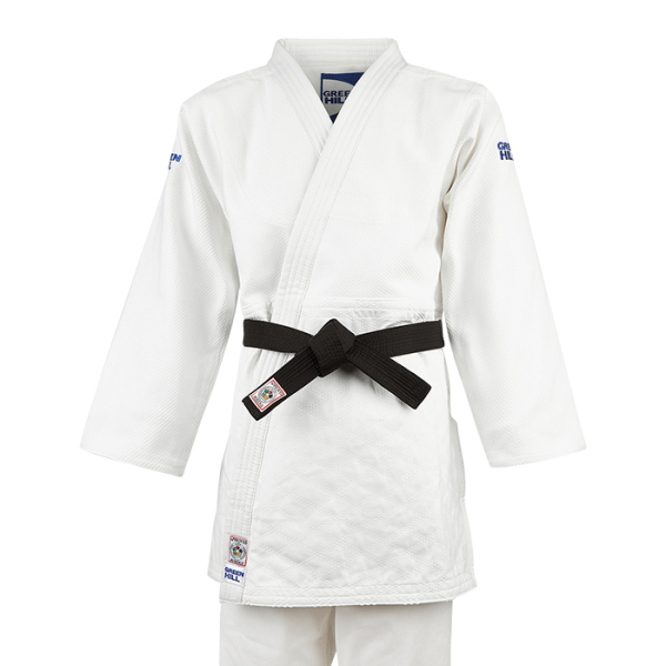 Кимоно дзюдо SUPER IJF JSS-10211EU7 белое /Green Hill