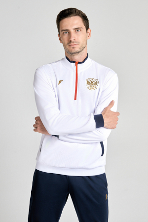 M05173FT-WW241 Куртка тренировочная мужская (белый/белый)