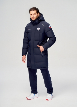 M08130G-FF232R Куртка пуховая мужская (синий/синий)