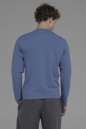 M14110G-AA241 Футболка длинный рукав мужская (аквамарин/аквамарин)