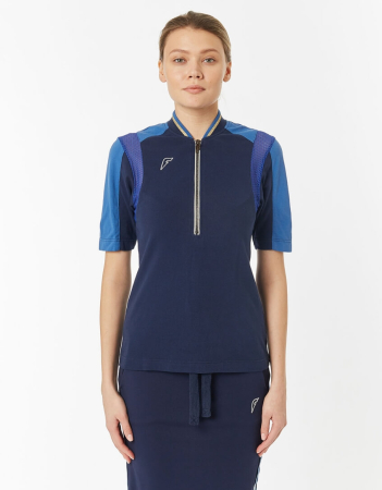 Рубашка поло женская (синий) /W13250SF-NN191