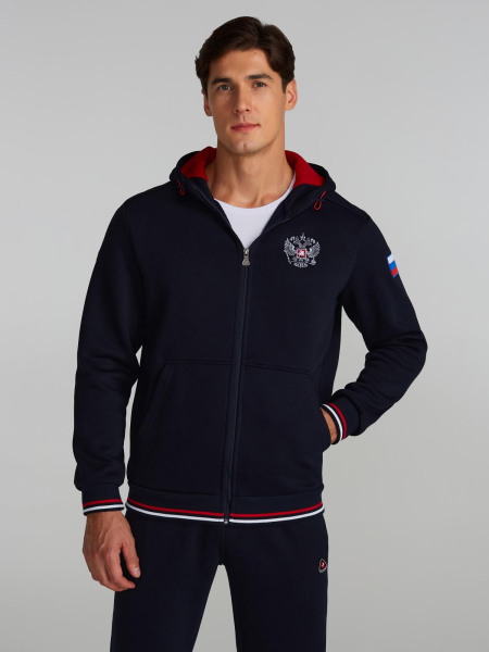 Костюм мужской спортивный 12M-RR-1410 (тёмно-синий)