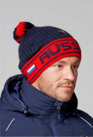 Шапка вязаная (синий) U20421G-FF202