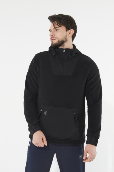 M06110G-BB251 Куртка флисовая мужская (черный)