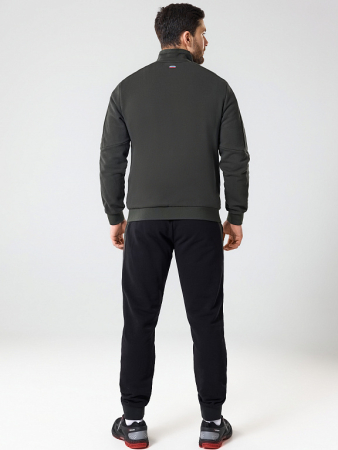 M04321G-HB232 Костюм тренировочный мужской (хаки/черный)