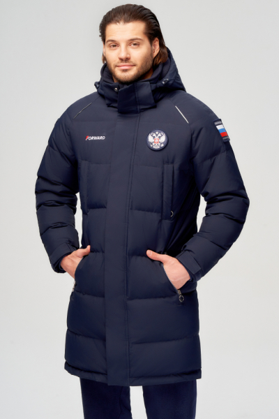 EQ2025F-NN5 Куртка утепленная (пуховая) мужская (синий/синий)