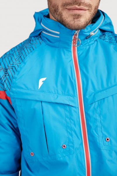 Куртка на флисовой подкладке мужская (голубой) / M09110G-AA201