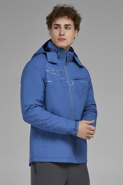 M09110G-AA241 Куртка на флисовой подкладке мужская (голубой/голубой)