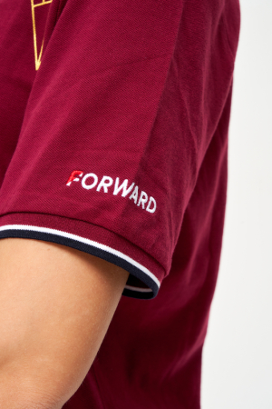 W13210G-СС231 Рубашка поло женская (бордовый/бордовый)