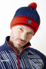 U20470G-NR222 Шапка трикотажная (синий/красный)