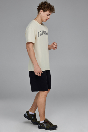 M14250SF-SS241 Футболка короткий рукав мужская (бежевый/бежевый)