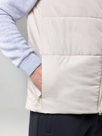 U11210P-MM232 Жилет утепленный унисекс (молочный/молочный)
