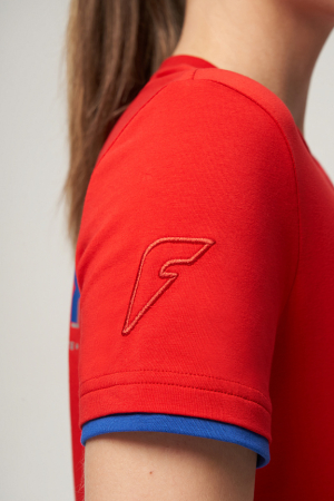 W14280G-FF232R Футболка с коротким рукавом женская (красный/красный)