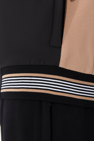 M04350G-DB251 Костюм тренировочный мужской (бежевый/черный)