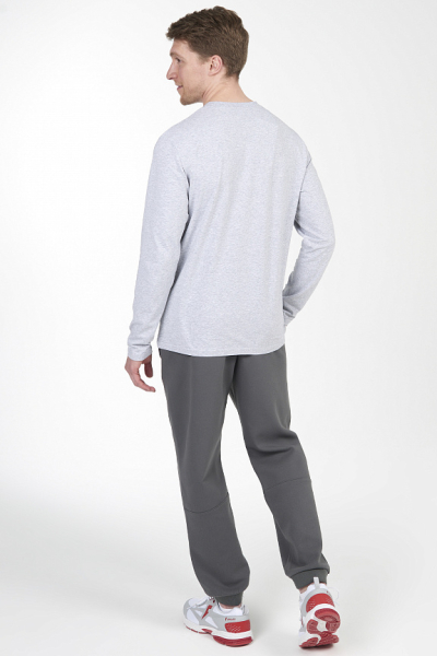 M14110G-GG241 Футболка длинный рукав мужская (серый/серый)