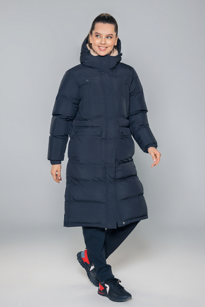 W08220P-BB232 Куртка утепленная женская (черный/черный)